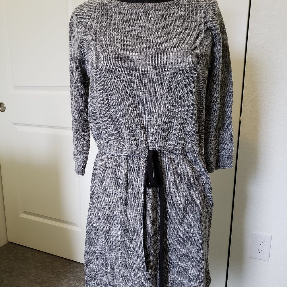 AB Studio Grey Knit Sweater Dress